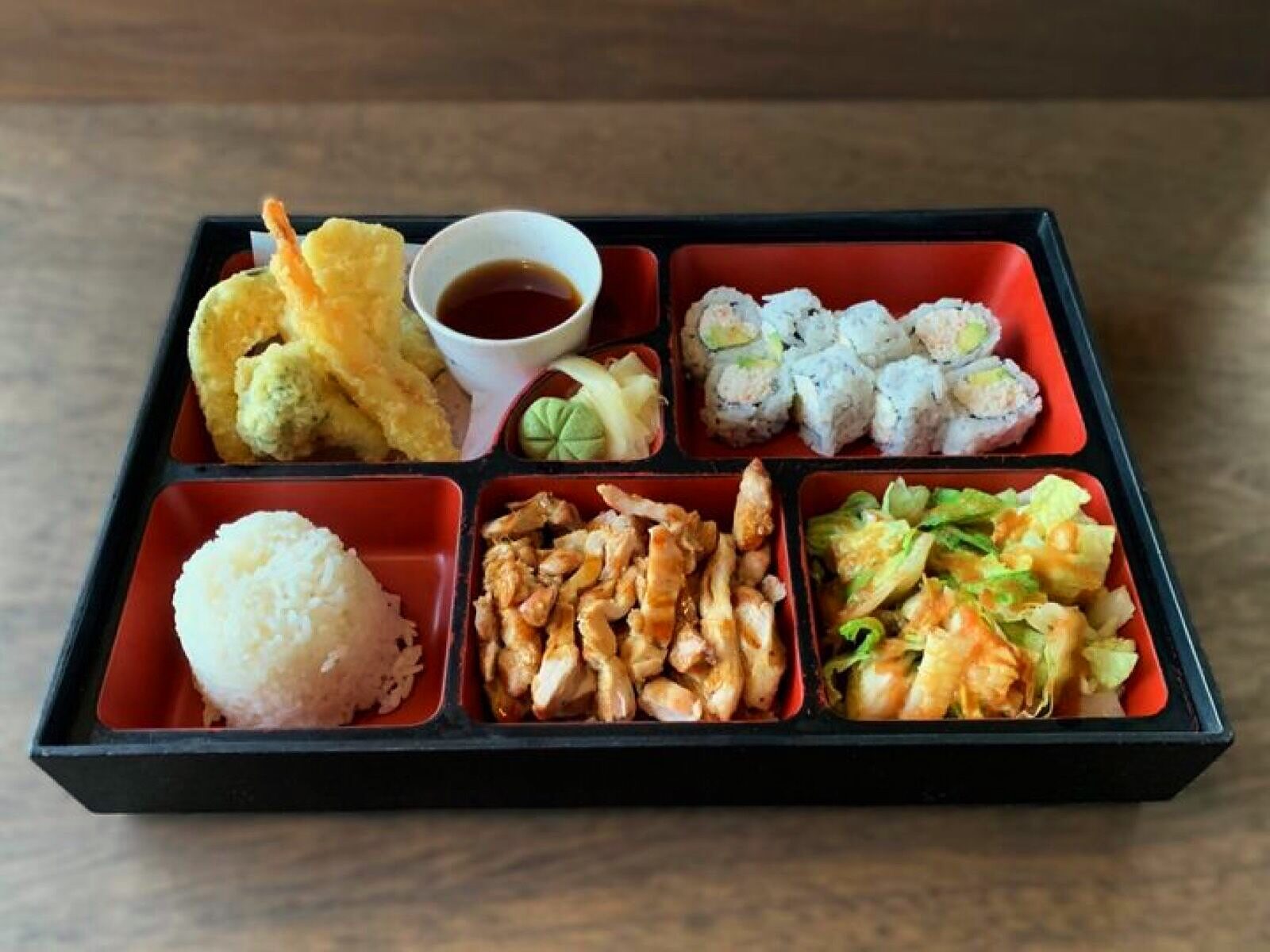 3 Choice Bento at Minato Sushi