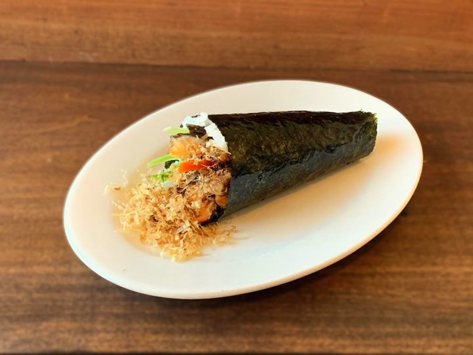Salmon Skin Handroll at Minato Sushi